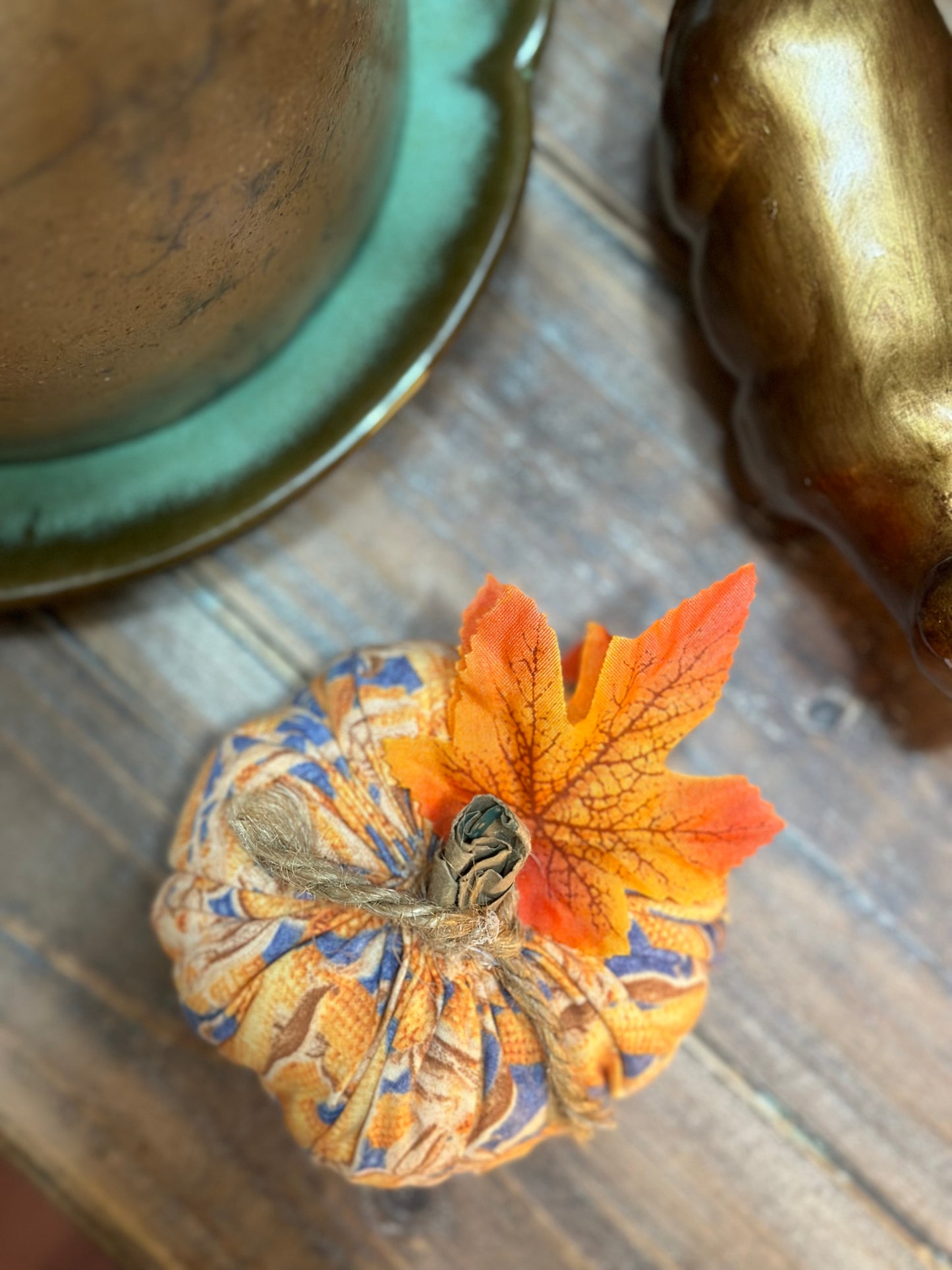 Small Fabric Pumpkin
