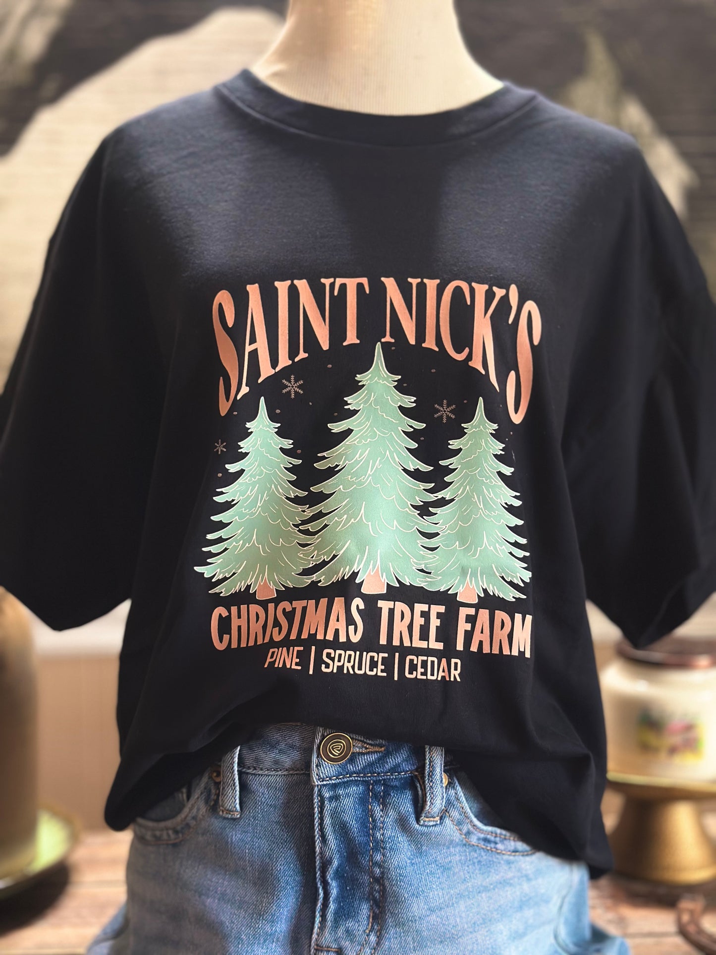 Saint Nick’s Christmas Tree Farm Graphic T-Shirt