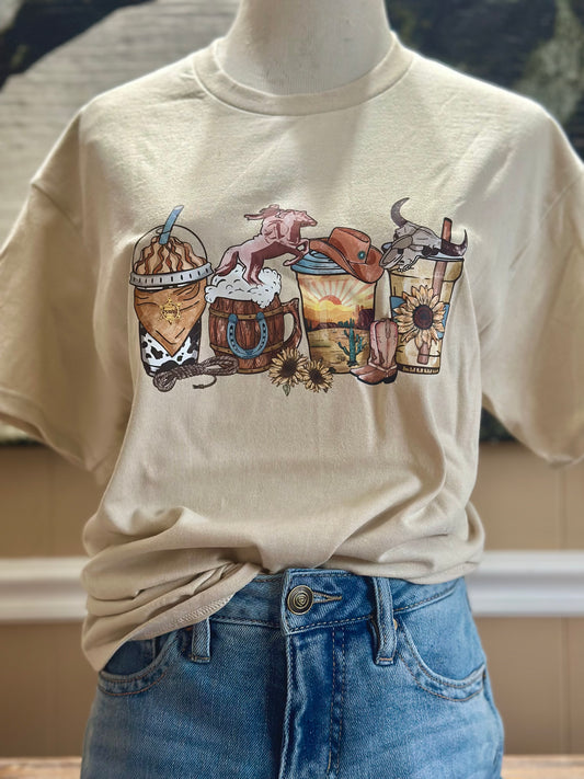 Wild West Coffees Graphic T-Shirt